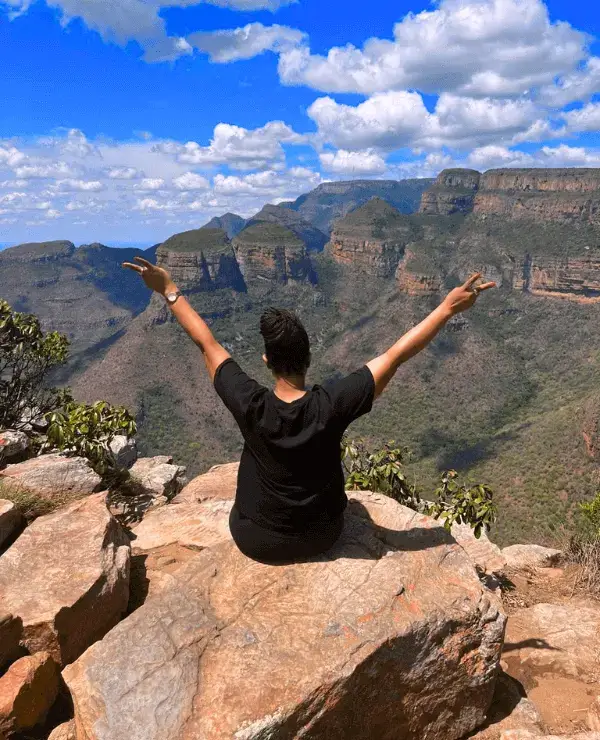 coach nqobile in the mountains